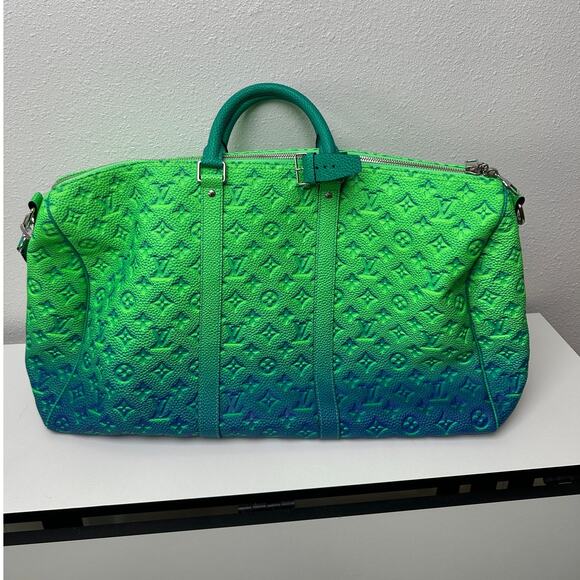 NWOT LV Keepall Bandouliere 50 Taurillon Virgil Abloh 2022 - Picture 9 of 16